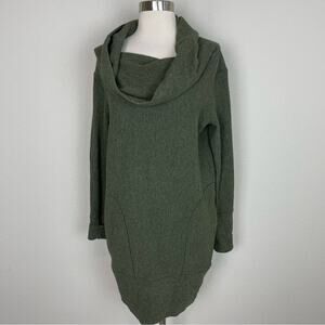 Lululemon Olive Along the Way Cowl neck Dress Small